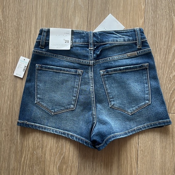 KanCan Blue Jean Shorts High-Waisted Distressed - Picture 6 of 7